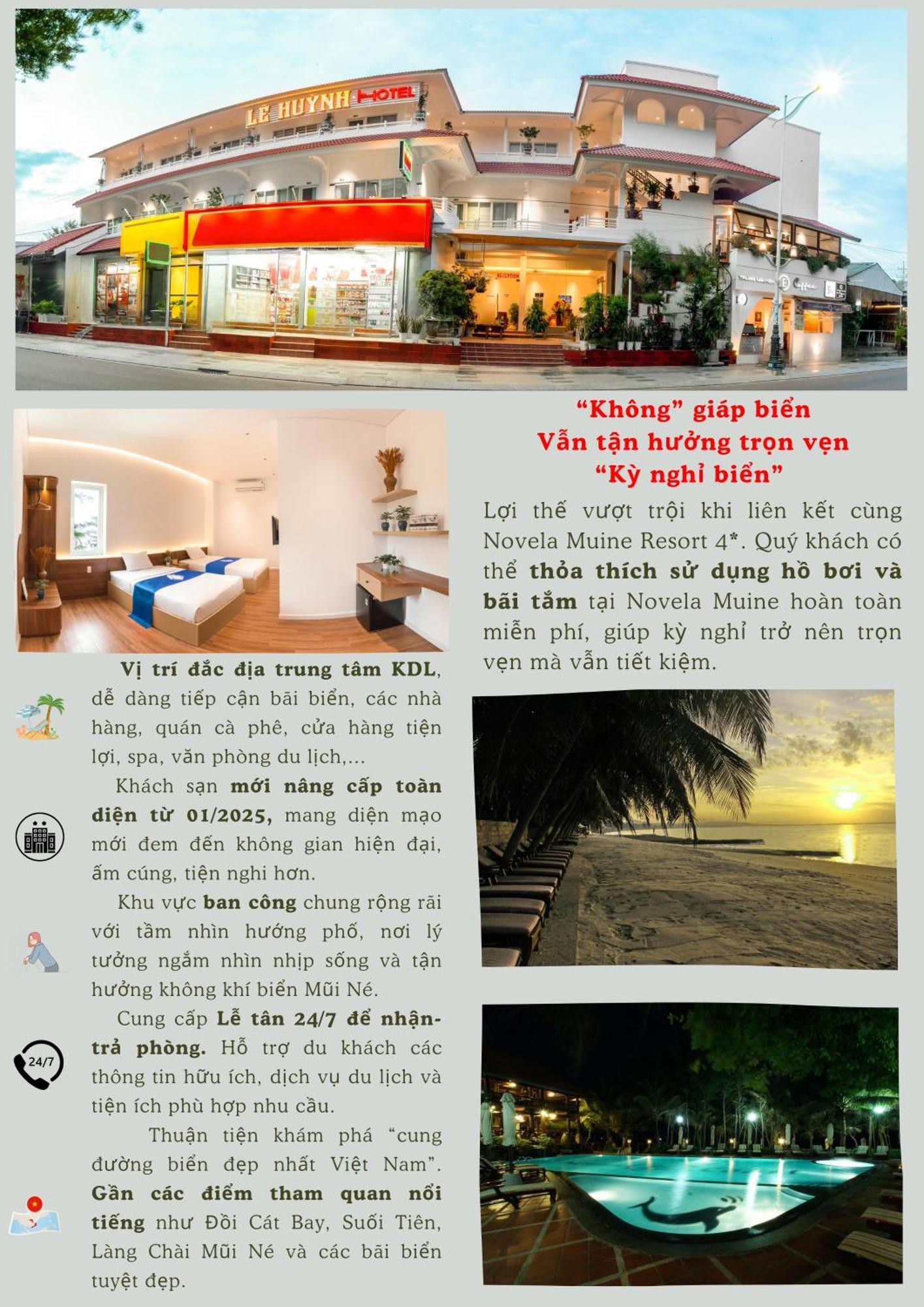 Le Huynh Mui Ne Hotel Extérieur photo